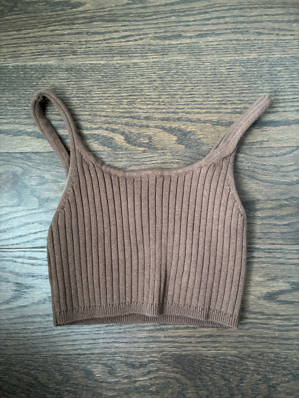 Wilfred Brown Ribbed Bandeau Tank